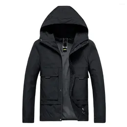 Men's Jackets Men Jacket Zipper Windproof Outdoor Sport Zip Up Hoodies 2023 Autumn Mountaineering High Quality Brand Hooded Coat