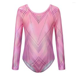 Stage Wear 5-12 YEARS Girls' Ballet Skin-tight Garment Sparkly Tumbling Dance Leotards Fashion Gymnastics Clothing Child Dancewear