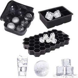 4/6/8/15/160 Grid Big Square Tray Mould Box Large Food Grade Silicone Ice Cube Tray Mould Diy Bar Pub Wine Ice Blocks Maker Model