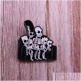 Pins Brooches Horror Member Movie Film Quotes Badge Cute Movies Games Hard Enamel Pins Collect Cartoon Brooch Backpack Hat Bag Coll Dhjdi