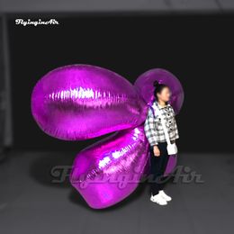 Fantastic Catwalk Stage Performance Shiny Walking Inflatable Wings Adult Wearing Blow Up Dancing Costume For Parade Show