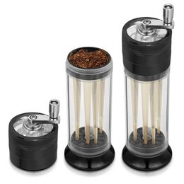 1pc 4-Layer Joint Roller Cigarette Making Machine, Manual Aluminium Spice Grass Herb Tobacco Grinder, Smoking Accessories 1.96in