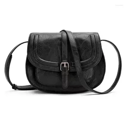 Evening Bags Brand Women's Handbag Vintage Versatile Single Shoulder Crossbody Half Round Package