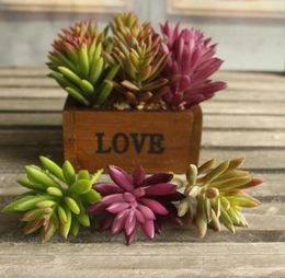 Cute Artificial succulent plant Flower branch for Birthday Wedding Party home Decoration craft DIY Favour baby shower etc7561929