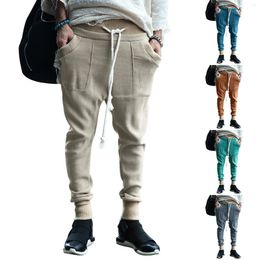 Men's Pants Mens Casual Long Wrinkle Non Ironing Dress Fleece Thickened Suit