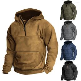 Men's Hoodies Sweatshirt Sweater Coat Pullover Vintage Men Solid Long Sleeve Hooded