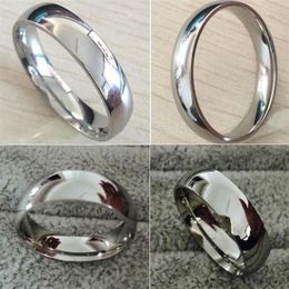 Whole 100PCS 4mm 6mm Mix lot men women Stainless Steel Wedding Rings engagement Ring Comfort fit Band Rings Party Gift Fashion172h