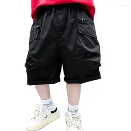 Trousers Summer Pants For Boy Solid Colour Short Casual Style Kids Teenage Boys Clothes 6 8 10 12 14