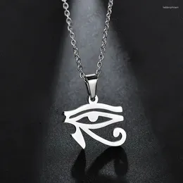 Pendant Necklaces The Eye Of Horus Necklace Pendants For Men Woman O Chain Link Ankh Egyptian Religion Charm Jewelry