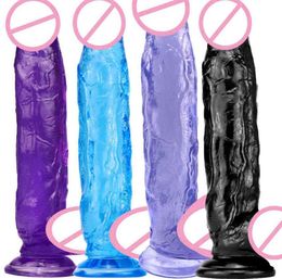 NXY dildos 11 8 Inch Realistic XXL Dildo Anal Masturbator Sex Toys For Couples Crystal PVC Suction Cup Penis Phalos Women 0804229x1587674