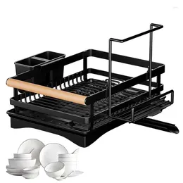 Kitchen Storage Utensil Holder Drying Rack Premium Dish Sink Counter Portable Organiser Supplies