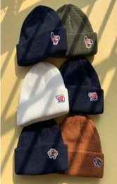 Human Made Polar Bear Beanies Knitted Watch Hat Cuffed Warm Winter Hats For Men Women Acrylic Ski Skull Caps Hip Hop Casual Skulli2470419