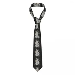 Bow Ties Mens Tie Classic Skinny Mystic Fantasy Tree Line Art Neckties Narrow Collar Slim Casual Accessories Gift