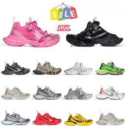 Pairs Old Dirty Laces Platform Casual Designer shoes 3XL Sneaker Dark Grey Light Pink Yellow Tripler Black Sliver Beige White Gym Red Runners Loafers Sports Trainers