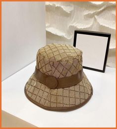 Fashion Designer Letter Bucket Hat For Mens Womens Foldable Caps Black Fisherman Beach Sun Visor wide brim hats Folding ladies Bow5254018