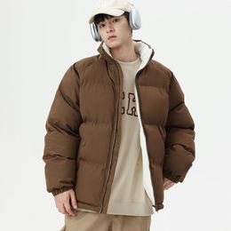 Men's cotton jacket, new trend in winter, down jacket, plush and thickened winter coat