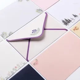 Gift Wrap LLD Artistic Envelopes Set Diy Postcard Korean Stationery Wedding Invitation Card Cover Office Supplies