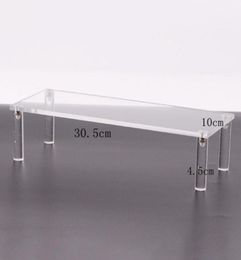 Other Bakeware 12tier Cosmetic Display Stand Transparent Acrylic Detachable Ladder Shelf Rack For Toys Bakery Organizing Accessor1427654