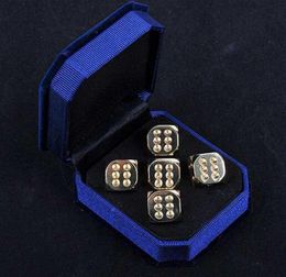 Handmade Polished Pure Copper 15mm 6 Sided Set Dice Retro Brass Dices Sets Originality Decorative Collection Bar Supplies 5pcsset3590848