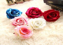 50Pcspack 10cm Artificial Rose Head For Wedding Decoration DIY Scrapbooking Handmade Craft Accessories Wreath Flower6436509