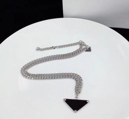 2021 Luxury designer Necklace chain for women men jewelry charm fashion titanium steel black white pendant Italy high quality mens4845281