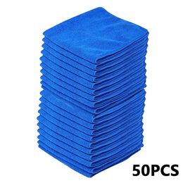 50pcs Soft Household Cloth Duster Car Washing Glass Home Cleaning Tools Micro Fibre Towel2593