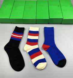 2023 Brand Fashion Multicolor Cotton Socks for Men's and Women's Breathable Long Tube Socks, Mixed Football and Basketball Socks (Three Pairs)z6