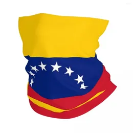 Berets Venezolana Bandana Neck Gaiter Printed Venezuela Flag Mask Scarf Warm Headwear Hiking For Men Women Adult Winter