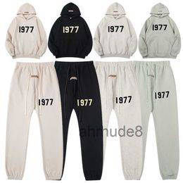 8 Colors Hoodies Top Quality Fog Essentials 1977 Hoodie Mens Sweatshirt Womens Pullovers Hip Hop Tracksuits Oversized Jumper Warm Hoody Highend Ladys Sx