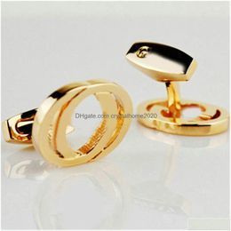 Cuff Links Luxury Designer Cuff Link Fashion Jewelry Men Classic Letters Links Shirt Accessories Wedding Gifts Cufflinks Drop Delivery Dhaxu