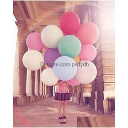 Party Decoration Happy Birthday Ing Celebration 36 Inch Super Big Large Latex Balloon Festival Drop Delivery Home Garden Festive Sup Dhvzn