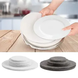 Table Mats Dish Divider Pads 3 Sizes Felt Plate Dividers Pan Separator Heat Resistant Protector Mat Decorative Kitchen Accessories