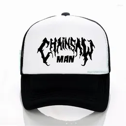 Ball Caps Anime Graphic Dad Hat Chainsaw Man Vintage Baseball Cap Men Hip Hop Trend Hats Unisex Adjustable Breathable Mesh