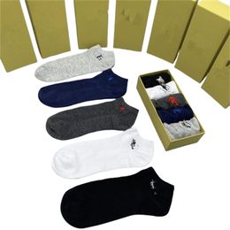 New DesignDesigner men's sports socks women's 100% pure cotton embroidered fashion classic casual socks wholesale e2