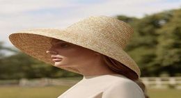 Summer Popular Lamp Shape Sun Hat for Women Big Wide Brim Beach Hat Ladies High Top Straw UV Protection Travel1535415