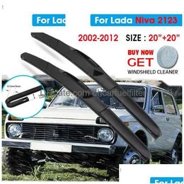 Windshield Wipers Car Wiper Blade For Lada Niva 2123 20Add20 2002-2012 Windsn Blades Window Wash Fit U Hook Arms Drop Delivery Mobil Dhgsr