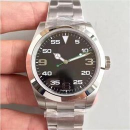 Watch AIR-KING Series 40MM Sapphire Mirror 116900 Style Automatic Mechanical Movement High Quality 316L Stainless Steel Strap Orig268V