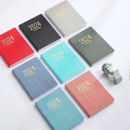 Notepads 2024 A7 Mini Pocket Notebook 365 Days Notepad Diary Notebook Day Week Month Planner Office School Stationery 231211