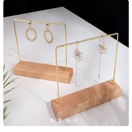 Whole Earring holder cheap Jewellery stand fashion new design wooden necklace display Pendant holder Bracelet stands 19-07303B