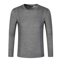 Men's Thermal Underwear 100% Merino Wool Base Layer Mens Long Sleeve Shirt Thermal Underwear Top 210G Merino Wool Everyday Baselayer Trekking Hunting 231211