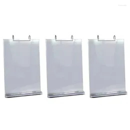 Frames 3X A4 Multi-Page Flip Display Card Label Stand Detachable Business Menu Holder