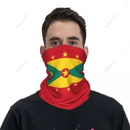 Scarves Unisex Grenada Flag Neckerchief Scarf Neck Face Mask Warmer Seamless Bandana Headwear Cycling Hiking