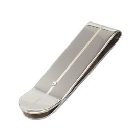 high quality plain business style titanium stainless steel money clip for men gold black silver 3 colors242i