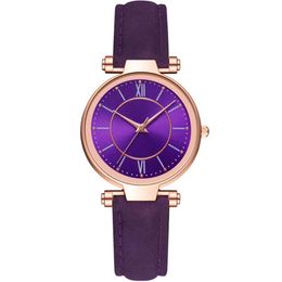 McyKcy Brand Leisure Fashion Style Womens Watch Good Selling Purple Dial Attractive Ladies Watches Quartz Wristwatch215T