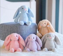 Easter Bunny 12inch 30cm Plush Filled Toy Creative Doll Soft Long Ear Rabbit Animal Kids Baby Valentines Day Birthday Gift FY74856575292