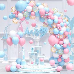 Other Event Party Supplies Pastel Pink Blue Balloons Arch Garland Kit Boys Girls Gender Reveal Baby Shower Ballon Decorations Birt Ot0Zo