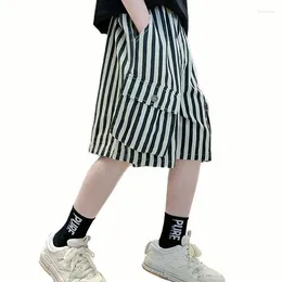 Trousers Summer Pants For Boy Striped Pattern Est Kids Casual Style Boys Clothes 6 8 10 12 14