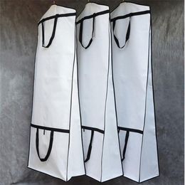 Clothing Wardrobe Storage 71 Thicken Travel Bridal Wedding Gown Dress Breathable Garment Bag Dust Cover Dustproof Long With 224z