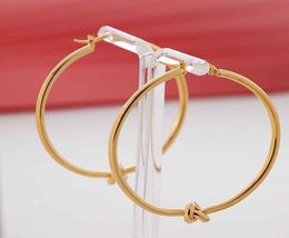 Fashion large size hoop earrings for lady Women Party Wedding Lovers gift engagement Jewelry for Bride in 18k gold plated and plat1836512