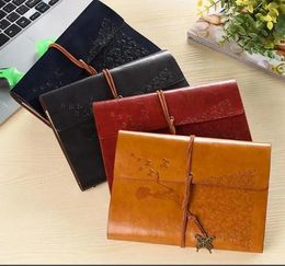 wholesale Vintage Butterfly Bandage Notepad Multi Colour Travel Diary Book Creative PU Leather Notebook LL
